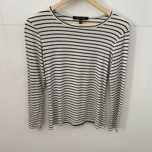 THEORY striped long sleeve shirt - size small